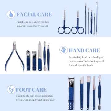 Manicure Set Pedicure Kit Nail Clippers Set Fingernail Clipper Set Ingrown Toenail Nail Kit Scissor ...