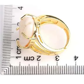 Mrotrida Shell Ring for Women Fashion Natural Sea Shell Finger Rings Bohemian Midi Rings