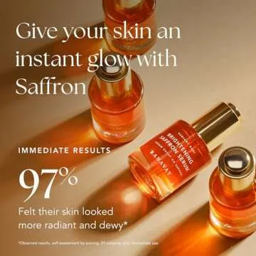 RANAVAT Brightening Saffron Face Serum - Discoloration Correcting Serum & Vitamin C Serum Alternative - Improves Appearance of Hyperpigmentation & Dark Spots (1 oz)