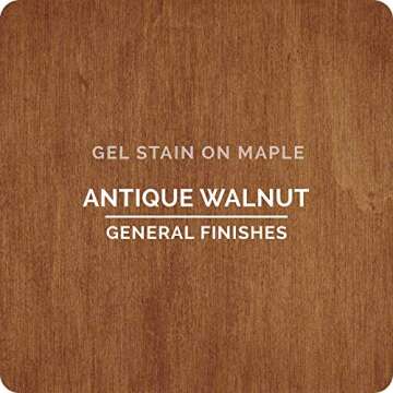 General Finishes Oil Base Gel Stain, 1 Quart, Antique Walnut