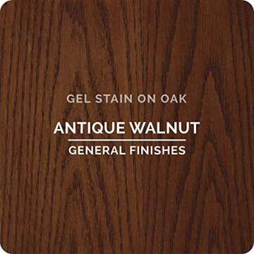 General Finishes Oil Base Gel Stain, 1 Quart, Antique Walnut