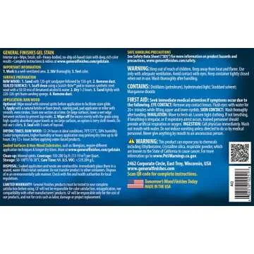 General Finishes Oil Base Gel Stain, 1 Quart, Antique Walnut