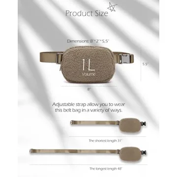 Stylish ODODOS Mini Belt Bag for Fitness and Travel