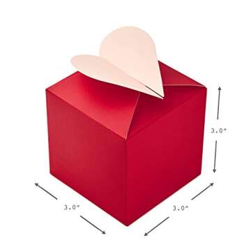 Hallmark 5JVG1928 Paper Wonder 3" Small Valentines Gift Boxes (Pack of 3; Hearts in Pink, Purple and Red)