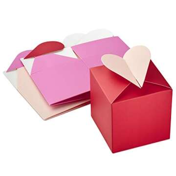 Hallmark 5JVG1928 Paper Wonder 3" Small Valentines Gift Boxes (Pack of 3; Hearts in Pink, Purple and Red)