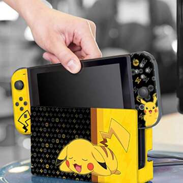 Controller Gear Skin & Screen Protector Set - Pokemon - Pikachu Set 1