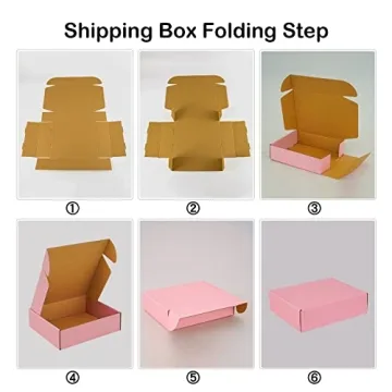ICokin 11x9x3 Inch Pink Shipping Boxes Pack of 26