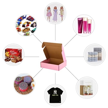 ICokin 11x9x3 Inch Pink Shipping Boxes Pack of 26