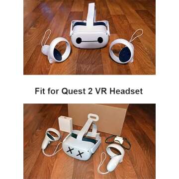 VR Stickers 12 Pcs, Headset Sticker, Baymax for Oculus Quest 2, Decals Sticker Skin MetaQuest Headse...