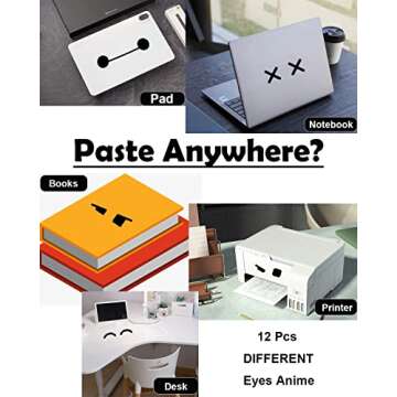 VR Stickers 12 Pcs, Headset Sticker, Baymax for Oculus Quest 2, Decals Sticker Skin MetaQuest Headset, PC Gaming Virtual Reality Protective Accessory 2, Black