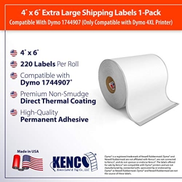 Premium Dymo 4XL Shipping Labels - 220 Pack for Efficient Shipping