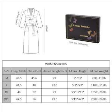 Dowesrobe Women Bathrobe Summer cotton Kimono Long Knit Lightweight Soft Knit Sleepwear V-neck Casual Ladies Loungewea robes for women (Medium White)