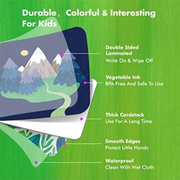 Hebayy Memory Matching Game, 72 PCS Camping Theme Matching Cards for Toddlers 36 Designs Memory Cards Educational Learning Toys for Preschool 4 5 6 Years Old