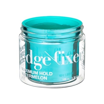 KISS COLORS & CARE Maximum Hold Edge Fixer, Non-Greasy Gel Formula Infused With Biotin B7, 24 Hour Hold, ‘Watermelon’ Scented, 3.38 Fl. Oz. (100 ml)