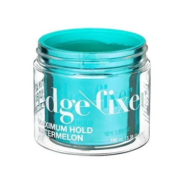 KISS COLORS & CARE Maximum Hold Edge Fixer, Non-Greasy Gel Formula Infused With Biotin B7, 24 Hour Hold, ‘Watermelon’ Scented, 3.38 Fl. Oz. (100 ml)