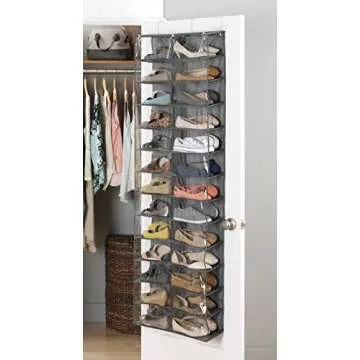 Whitmor Over The Door Shoe Shelves with 26 Sections