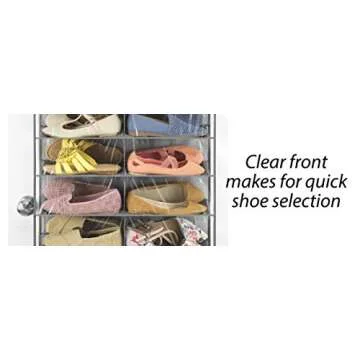Whitmor Over The Door Shoe Shelves with 26 Sections