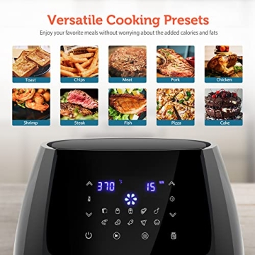 Ultrean 5.8 Quart Air Fryer with 10 Cooking Presets