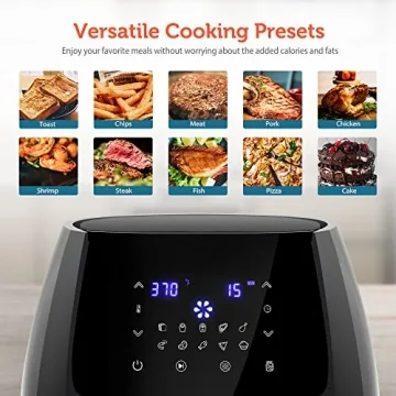 Ultrean 5.8 Quart Air Fryer with 10 Cooking Presets