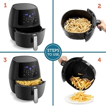 Ultrean 5.8 Quart Air Fryer with 10 Cooking Presets