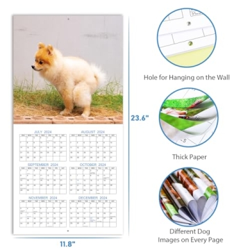 Hilarious 2025 Pooping Dogs Calendar - Perfect Gag Gift