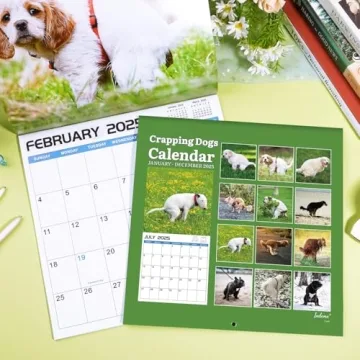 Hilarious 2025 Pooping Dogs Calendar - Perfect Gag Gift