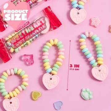 SYNCFUN Candy Bracelets 24PCS - Colorful Fun for Kids