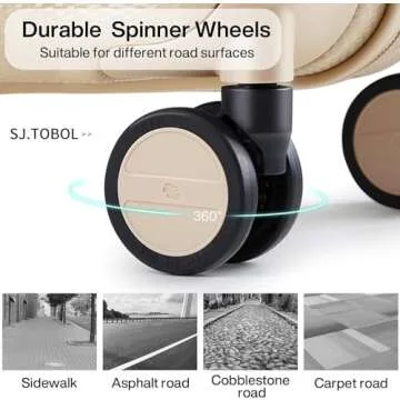 Hanke Luggage Sets 3 piece Carry On Luggage with Wheels PC Hard Shell Suitcases Lightweight Checked Tsa Luggage Large Travel Suitcase Woman Men 20/24/29 Inch(Cuba Sand)