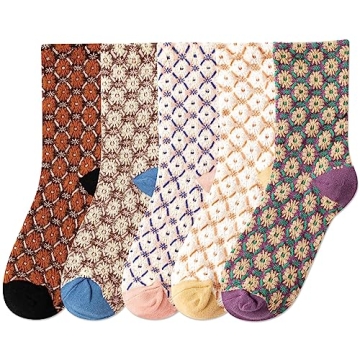 IIG Women's Fashion Cute Cotton Socks - Novelty Crew Socks for Holiday Gifts