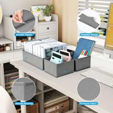 DIMJ Drawer Organizer Set - Stylish Storage for Clothes