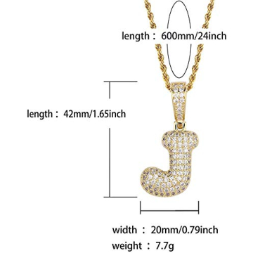 Apzzic Gold Initial Necklace A-Z for Every Occasion