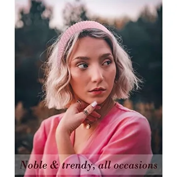 Wecoe Sparkling Rhinestone Headband for Women and Girls