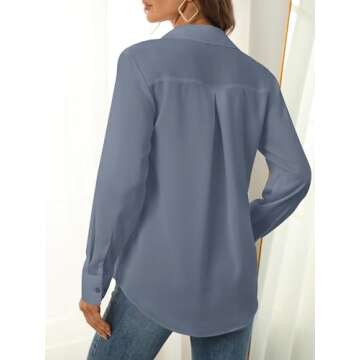 Elegant Women’s Button-Down Blouse – Effortlessly Chic and Versatile
