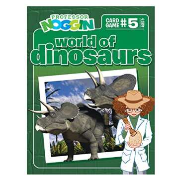 Professor Noggin's World of Dinosaurs Trivia Card Game - an Educational Trivia Based Card Game for K...