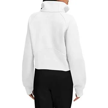 LASLULU Women's Fleece Lined Athletic Sweatshirt