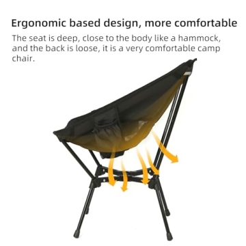 Lightweight ROCK CLOUD Camping Chair for Outdoor Adventures