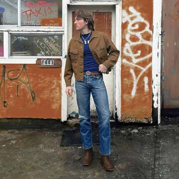 Dixhills Cowboy Boots For Men - Brown Western Boot Men's Cowboy Boots With Square Toe | Cowboy Weste...