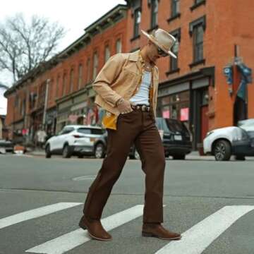 Dixhills Cowboy Boots - Stylish Durable Square Toe for Men