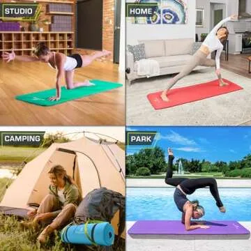 ProsourceFit Extra Thick Yoga Mat for Comfort and Stability