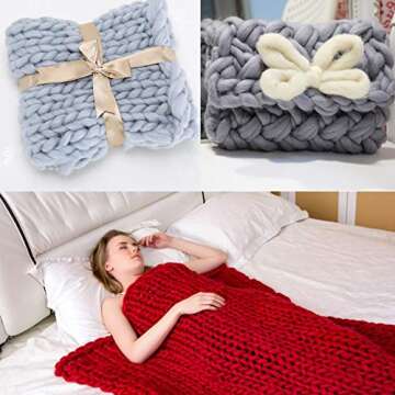 3.53oz Wool Roving Yarn, Fiber Roving Wool Top, Wool Felting Supplies, Pure Wool, Chunky Yarn, Spinning Wool Roving for Needle Felting Wet Felting DIY Hand Spinning (White)