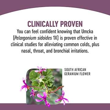 Nature's Way Cold+Flu Relief Chewables, Umcka, Shortens Duration & Reduces Severity, Multi-Symptom Relief, Homeopathic, Non-Drowsy, Orange Flavored, 20 Chewable Tablets (Packaging May Vary)