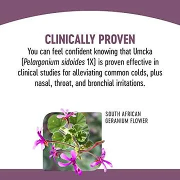 Nature's Way Cold+Flu Relief Chewables, Umcka, Shortens Duration & Reduces Severity, Multi-Symptom Relief, Homeopathic, Non-Drowsy, Orange Flavored, 20 Chewable Tablets (Packaging May Vary)
