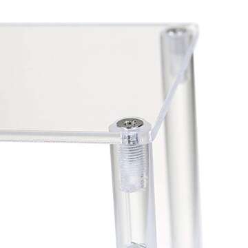 BYCY Clear Acrylic Display Stand 3 Tier Clear Desserts Holder, Pop Figurine, Cupcake Display Risers.