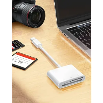 USB C SD Card Reader for iPhone 15/iPad/Mac, ChiaoPio USB C to SD CF, Type C Memory Card Adapter with Compact Flash/CF/SD/MicroSD Slots Compatible with iPad MacBook Pro/Air/Mini Mac Laptop