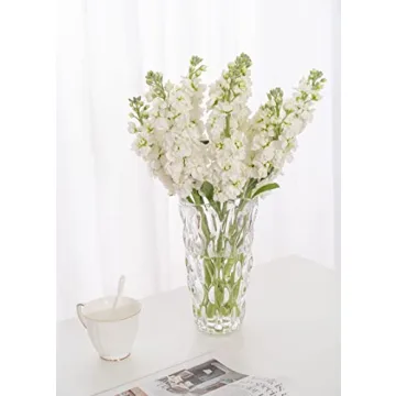 MOLIMAO Wavy Glass Vase - Elegant Centerpiece for Events