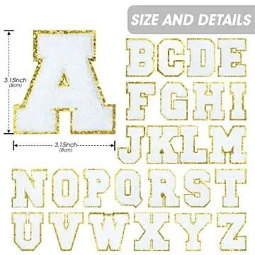 Iron on Letters Chenille Letter Patches - A-Z Designs for Custom Style