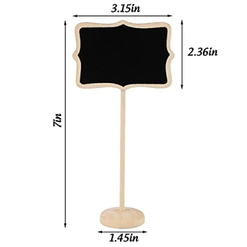 Affordable 12 PCS Mini Chalkboard Place Card Set