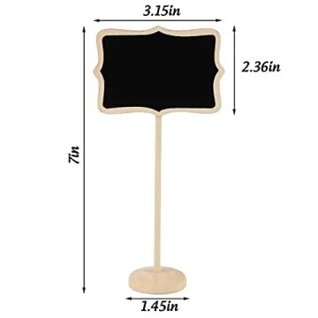 Affordable 12 PCS Mini Chalkboard Place Card Set