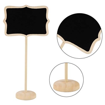 Affordable 12 PCS Mini Chalkboard Place Card Set