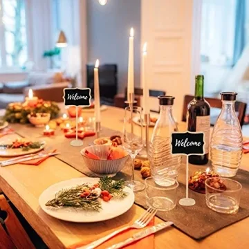 Affordable 12 PCS Mini Chalkboard Place Card Set